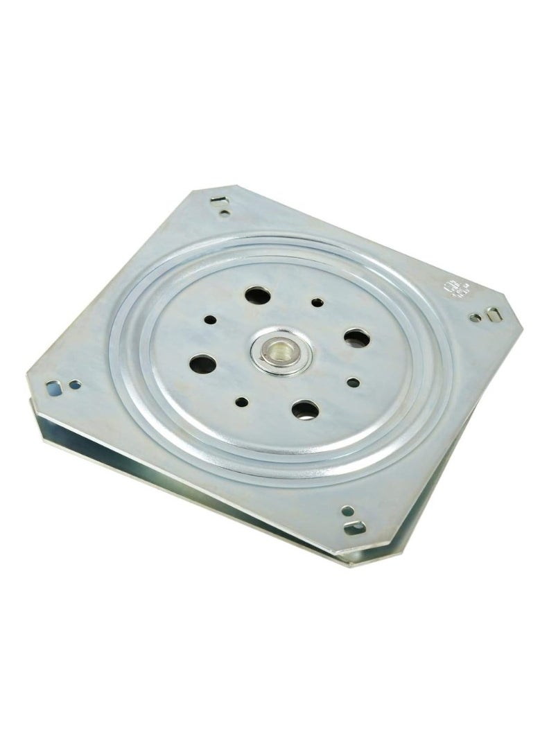 KNP KNP Silver Steel Revolving Swivel Plate 6 inch is a durable and smooth-rotating mechanism designed for 360-degree swivel functionality 