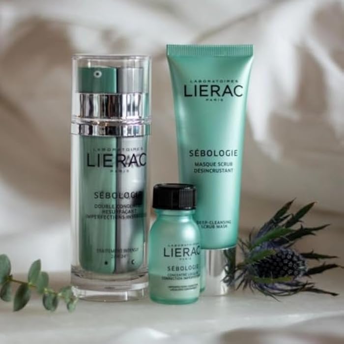 Lierac Sebologie Persistent Resurfacing Double Concentrate Serum, 2 Salicylic Acid Serum for Face, Zinc Gluconate, Pore Refining & Skin Smoothing - 30ml - Image 5