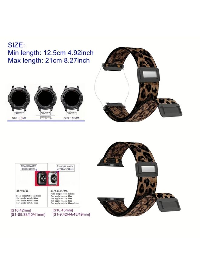 حزام مغناطيسي رياضي مرن لساعة Apple Watch Ultra 46mm (عالمي) - Image 2