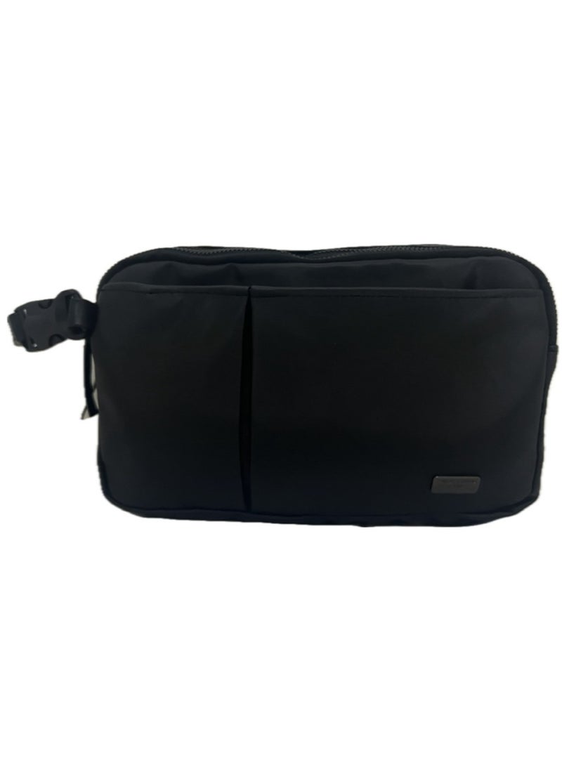 Generic - 2 in 1 Handbag/Crossbag For Men, Black; hold money, cards, phones & personal objects. - Image 1