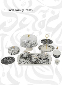 Trust Porcelain Cake Stand With Acrylic Lid 28.8CM Black  - Image 3