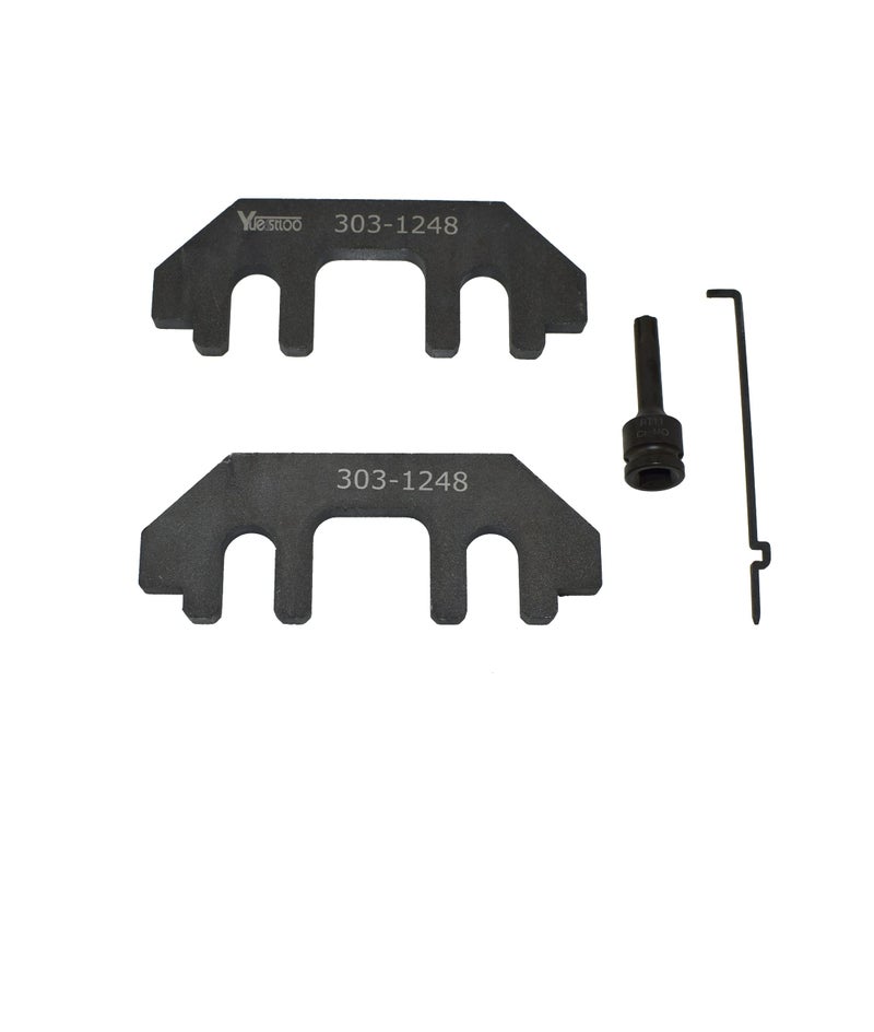 Yuesstloo مجموعة أدوات تثبيت عمود الكامات من يويستلو مع أداة الشد، أداة تثبيت توقيت متوافقة مع محركات فورد 3.5L و 3.7L 4V، 3.5 إيكوبوست، استبدال 303-1248 303-1530 RT11، مع حقيبة وقفازات - Image 5