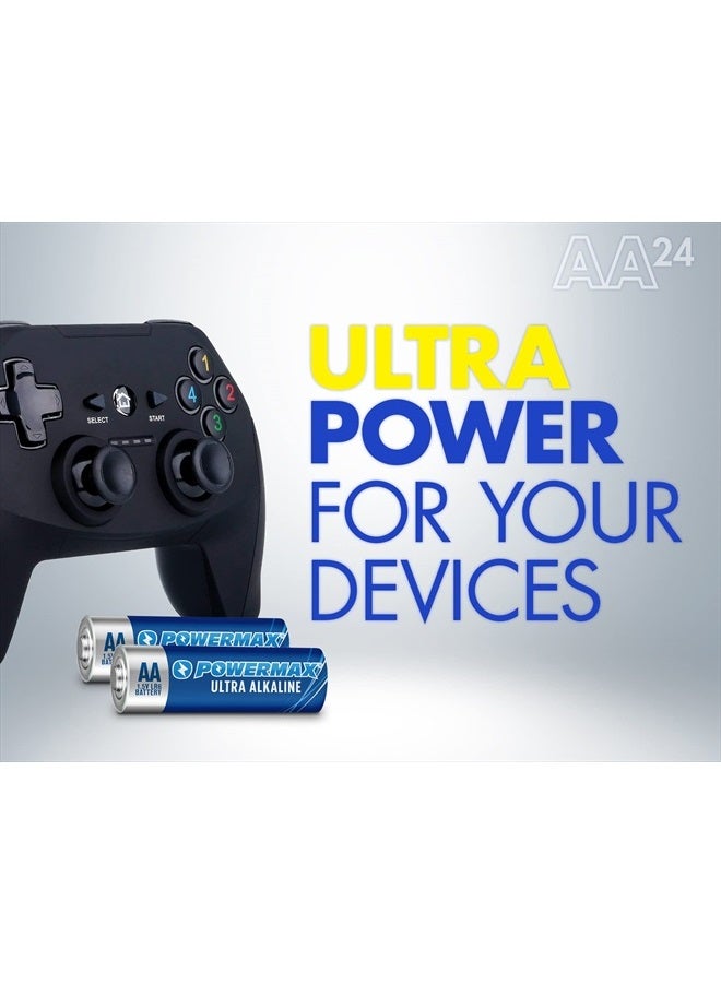 PowerMax 24-Count AA Batteries, Ultra Long Lasting Alkaline Battery, 10-Year Shelf Life, Reclosable Packaging - Image 5