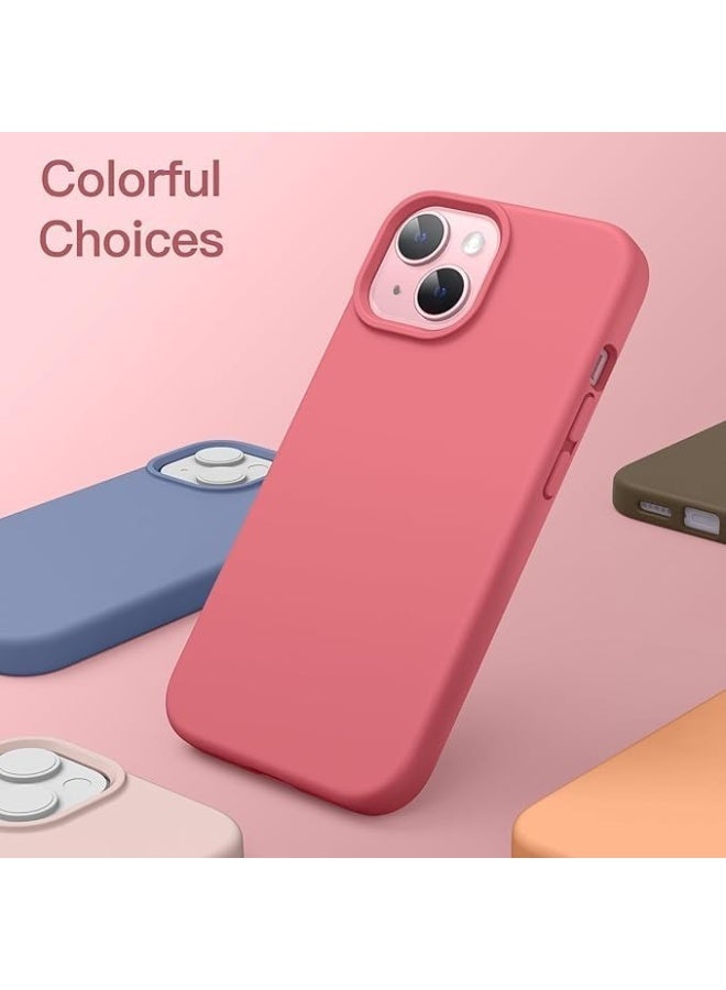 MG Maxguard MG-C027 Silicone Case for iPhone 15, Soft Liquid Silicone Phone Cover with Anti-Scratch Shockproof Protection, Slim Protective Back Cover with Comfortable Grip and Anti-Fingerprint Finish - Image 5