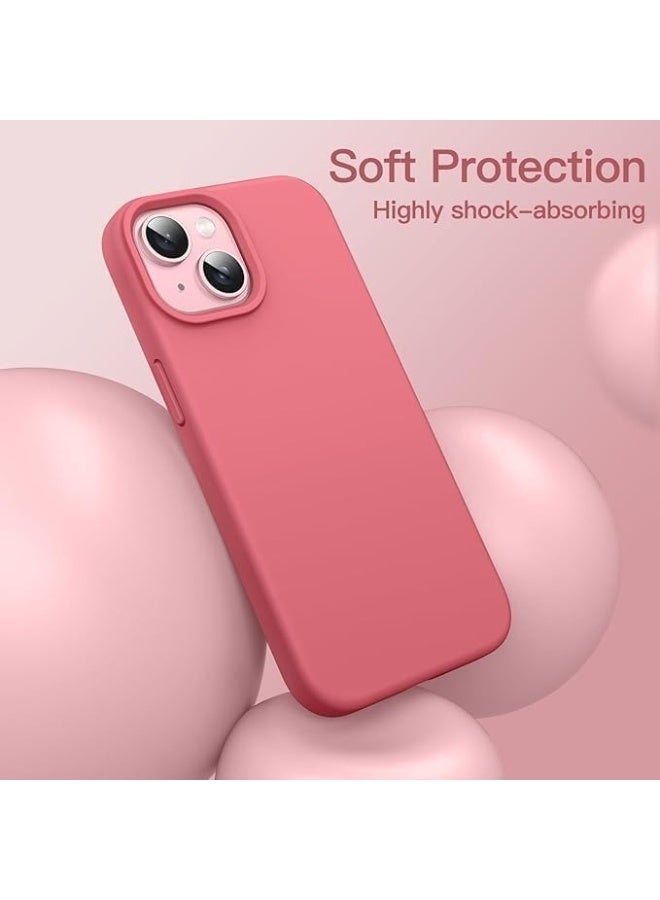 MG Maxguard MG-C027 Silicone Case for iPhone 15, Soft Liquid Silicone Phone Cover with Anti-Scratch Shockproof Protection, Slim Protective Back Cover with Comfortable Grip and Anti-Fingerprint Finish - Image 4