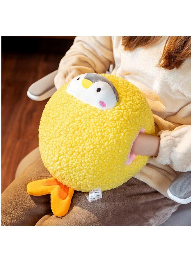 1-Piece Cute Tempura Fried Shrimp Penguin Plush Toy Gray Doll Cartoon Hand Warmer Pillow 35Cm  - Image 4