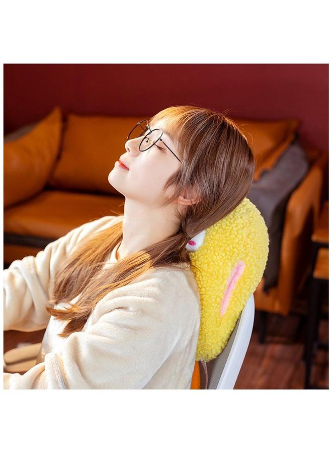 1-Piece Cute Tempura Fried Shrimp Penguin Plush Toy Gray Doll Cartoon Hand Warmer Pillow 35Cm  - Image 3