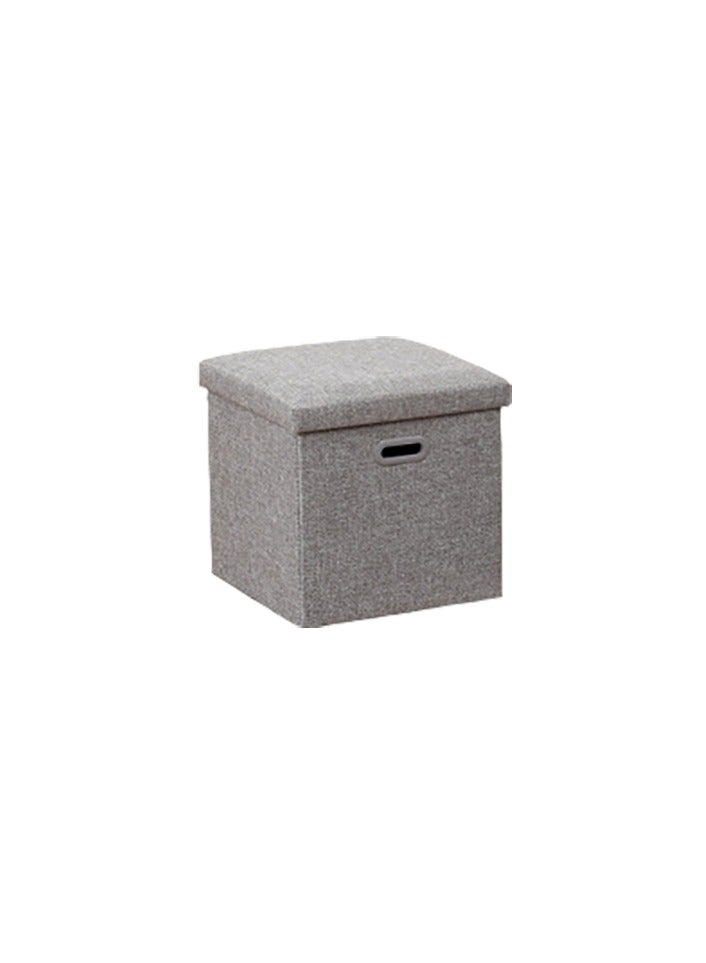 Storage Stool, for storage and seating, Storage Ottoman, lid design, Ottoman with Storage, suitable for bedrooms, living rooms, etc., Foldable Storage Footstool for Small Spaces - Image 1