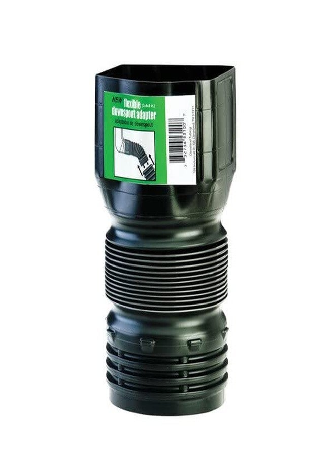 Flex-Drain ADP53102 Downspout Adaptor, Landscaping Drain Pipe Adapter 3 by 4 by 4-Inch 2 Pack - Image 2