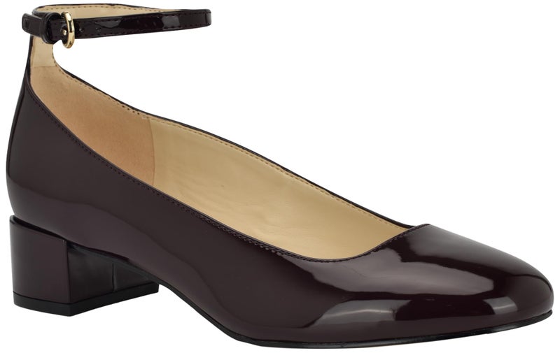 Nine West Womens Amaize Pump Dark Red Patent 600 7