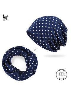 Royal blue / Small polka dots