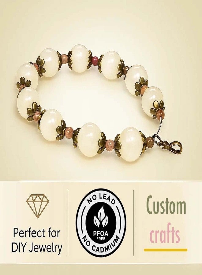 Heather's CF Antique Bronze Spacer Bead Caps 600Pcs Bali Style Mixed Tibetan Brass Beads Caps for Bracelet Necklace Earrings Antique Jewelry Making Supplies Findings Craft Beads - Image 5