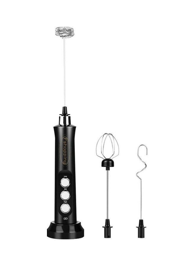 3-Piece Electric Milk Frother And Whisk Set 1.0 W W16 Black/Silver - Image 1