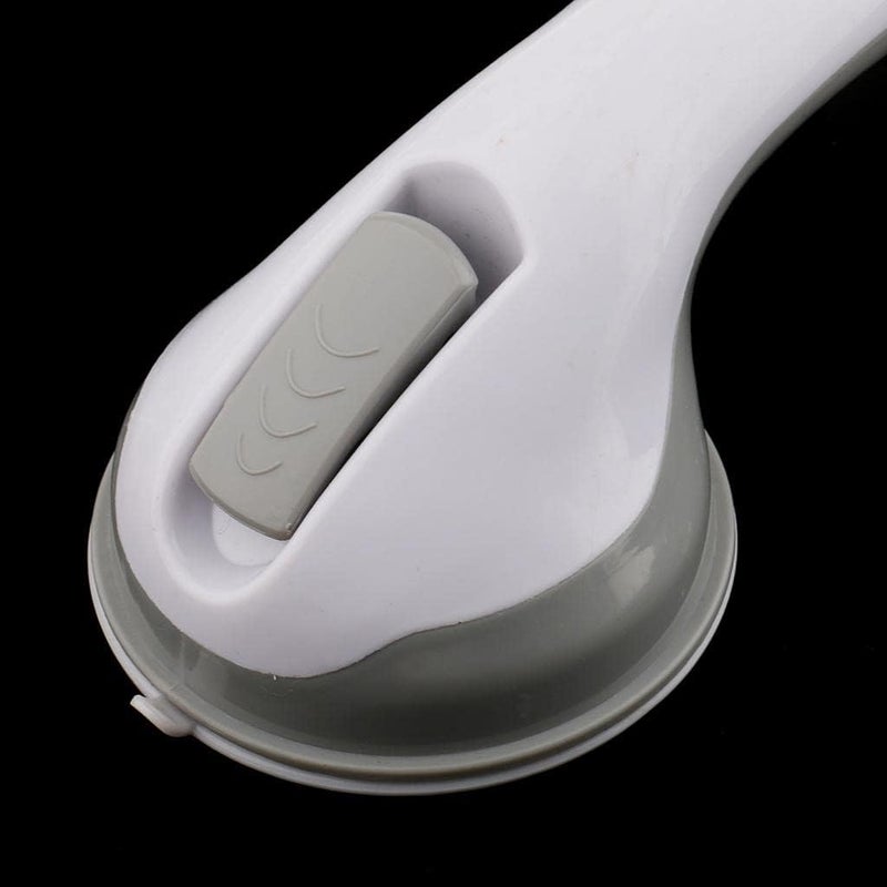 klarako 11" Strong Suction Cup Helping Handle Safety Grab Bar Handrail Bath Tub Bathroom Shower Armrest for Children Elderly - Gray, as described - Image 2