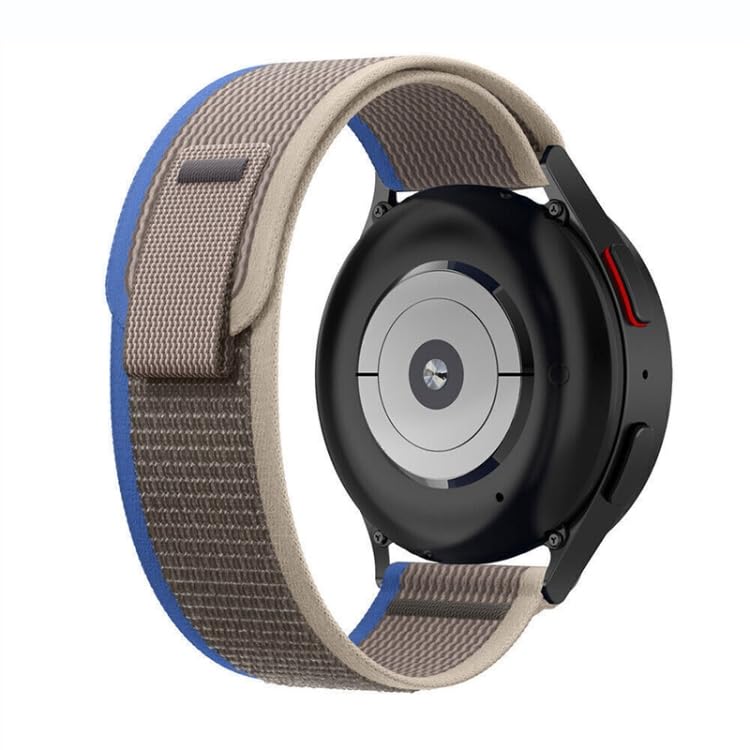 EDNITA 20mm SmartWatch Strap Nylon Trail Loop For Amazfit Bip/Lite/GTS/Mini/GTR 42mm-Black,Navy,Grey-Pack Of 3 - Image 3