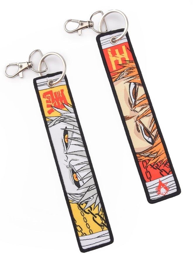 FADDY NATIVE Bleach Anime Woven Keyring, Double Edge Sword Anime Keyring - Image 2