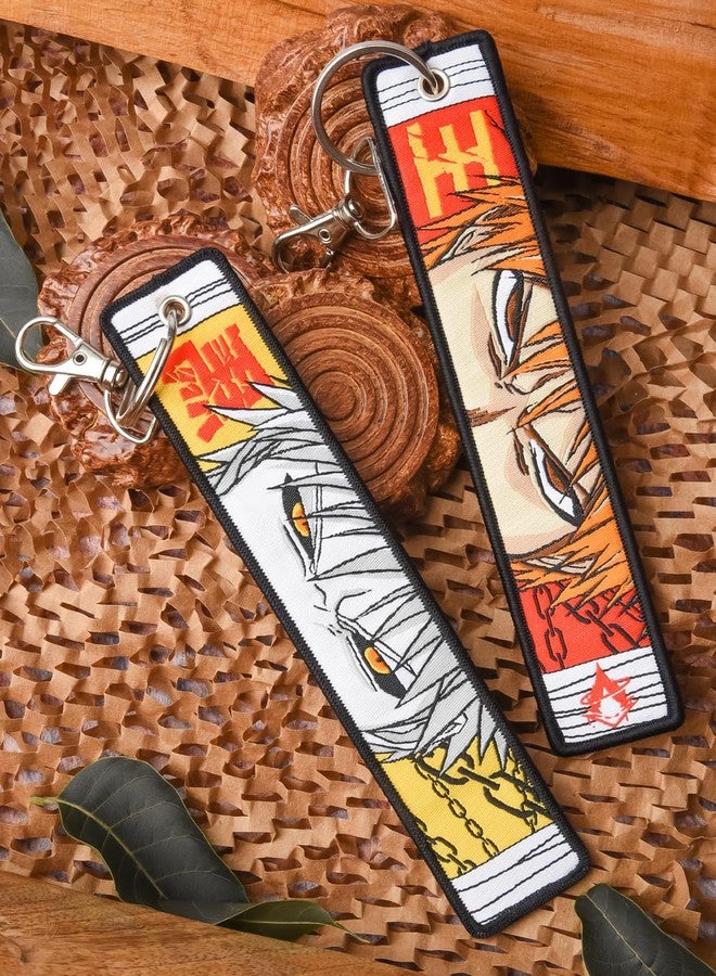 FADDY NATIVE Bleach Anime Woven Keyring, Double Edge Sword Anime Keyring - Image 5