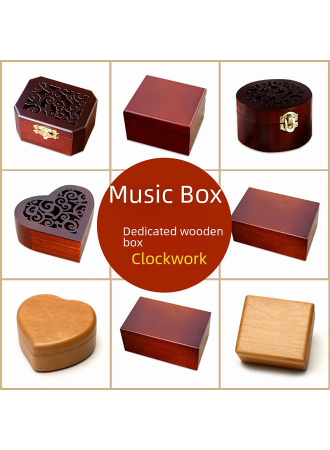 Coil-style Music Box Matching Box Wooden Box Iron Box DIY Accessories Music Box Diy Self-made Assembly And Maintenance Accessories-Color:17  Patch-Dimensions:1  - Image 2