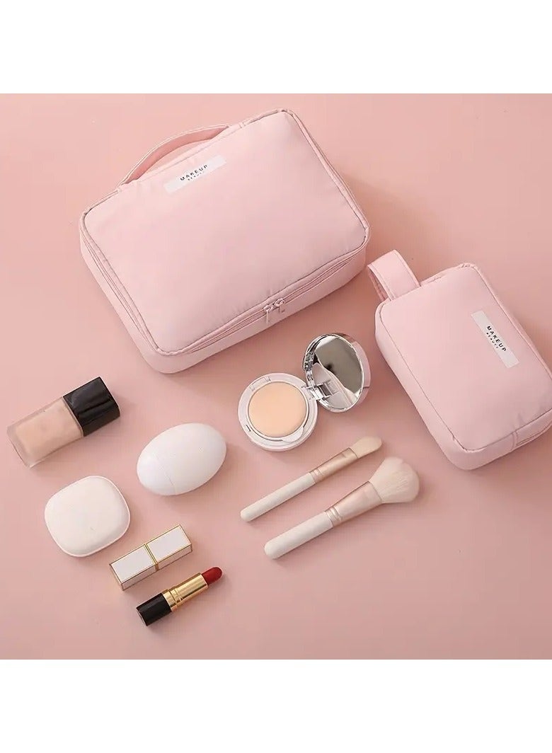 ORiTi Minimalist Makeup Organizer - large Capacity Cosmetics Bag For Travel and Storage - Image 2