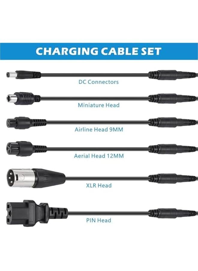 42V 2A Power Adapter Charger, Electric Scooter Charger, Mobility Scooter Charger, Electric Scooter Charger Power Supply Cord for Electric Self-Balancing Hoverboard (6 Connections Supply Cord) - Image 3