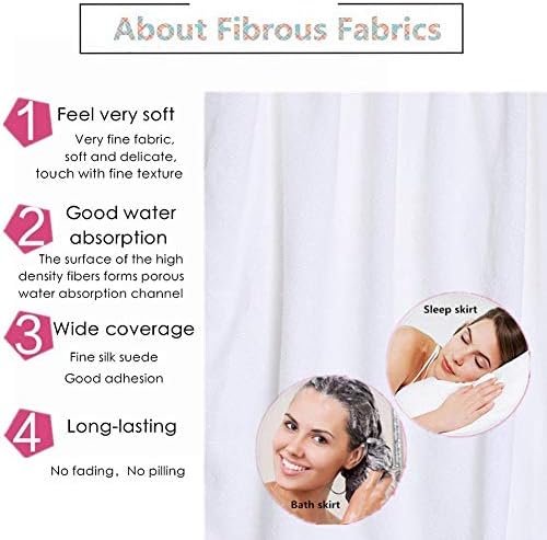 TOPINCN Women Bath Wrap Towel and Fast Dry Hair Drying for Shower Soft Spa Bath Body Wrap Set Towel Bathrobe Shower Spa Wrap Closure Shower Robes with Hair TowelWhite - Image 4