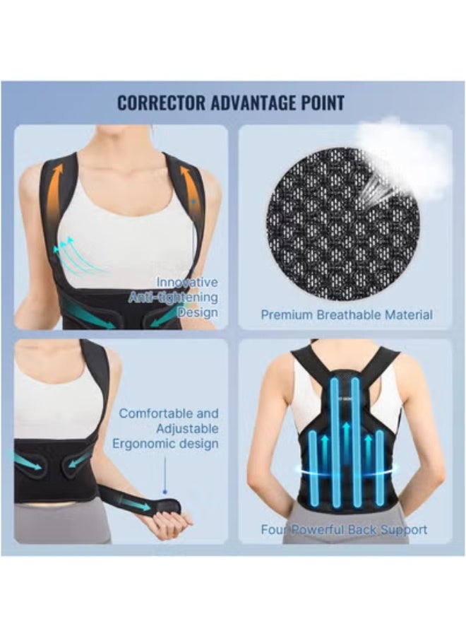 Bukela Posture Corrector for Women and Men - Adjustable Back Brace & Straightener for Scoliosis, Hunchback Correction, Back Pain, Spine Corrector, Back Support and Posture Trainer - Image 4
