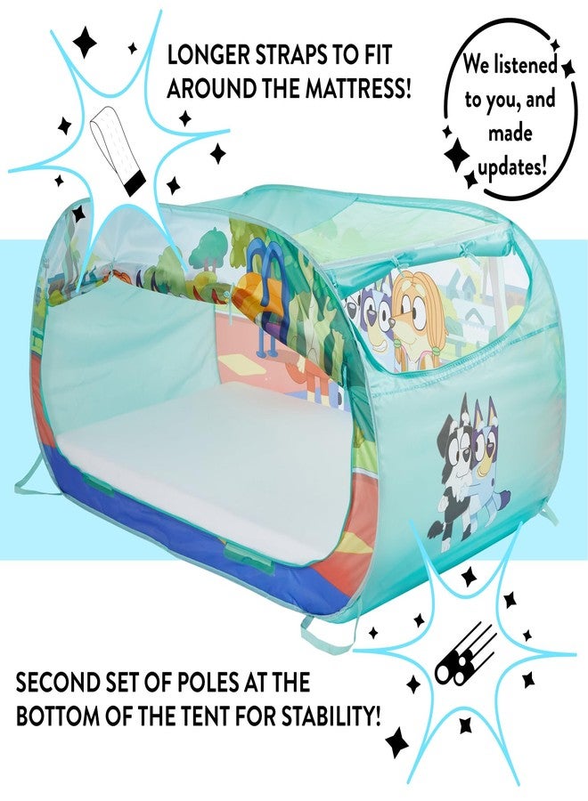 Idea Nuova Bluey 2 in 1 Kids Pop Up Play Tent and Twin Bed Tent for Pretend and Imaginative Play - Image 4
