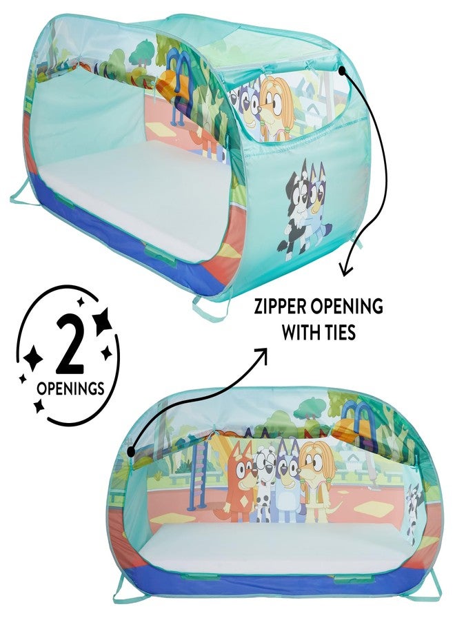 Idea Nuova Bluey 2 in 1 Kids Pop Up Play Tent and Twin Bed Tent for Pretend and Imaginative Play - Image 3