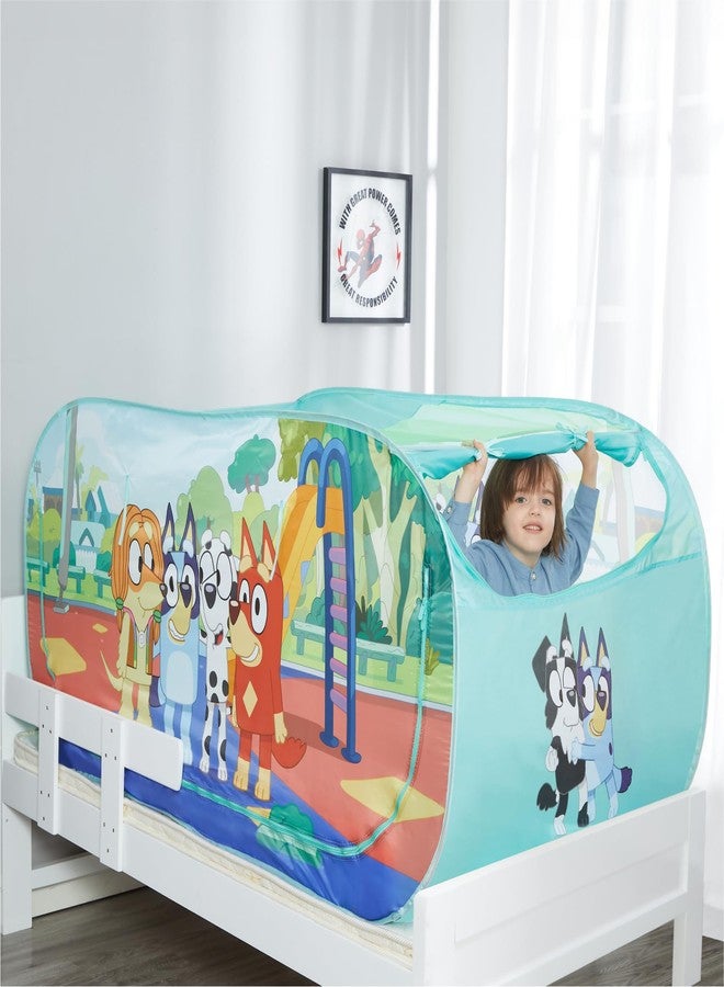 Idea Nuova Bluey 2 in 1 Kids Pop Up Play Tent and Twin Bed Tent for Pretend and Imaginative Play - Image 5