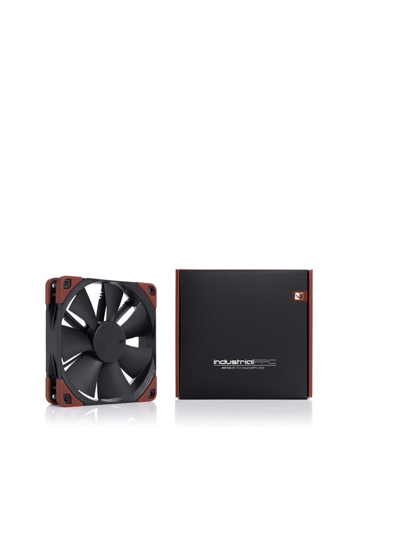 Noctua NF-F12 iPPC-2000 IP67 PWM, Heavy Duty Cooling Fan, 4-Pin, 2000 RPM (120mm, Black) - Image 4