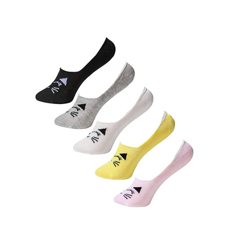 Barakah Cotton Socks No Show Kids Cute Cartoon Animals Socks Low Cut Cotton Anti Slip Socks for 6-12 Years Girls Boys Kids - Image 3