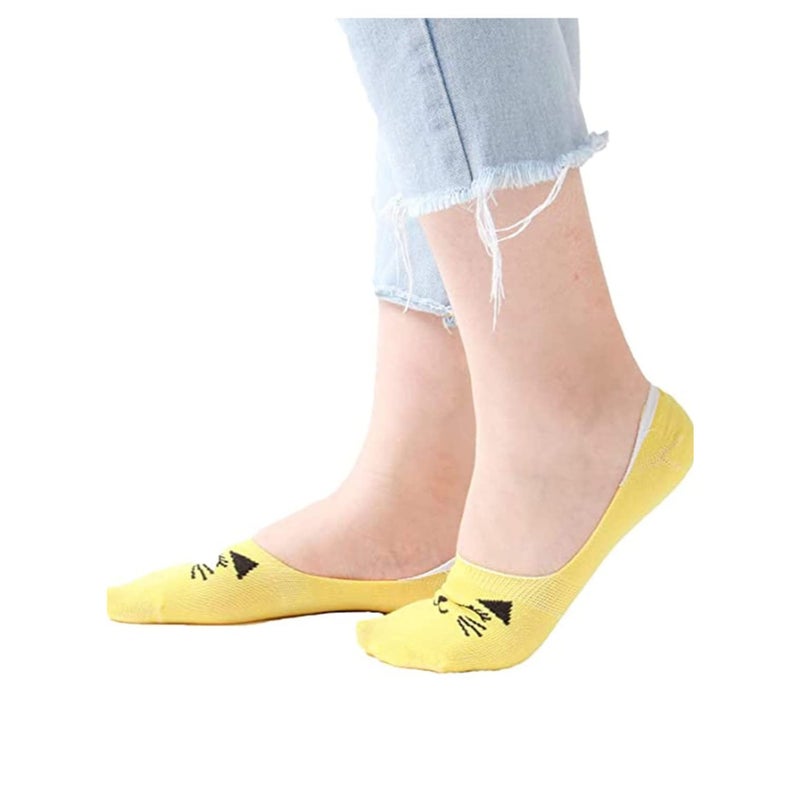 Barakah Cotton Socks No Show Kids Cute Cartoon Animals Socks Low Cut Cotton Anti Slip Socks for 6-12 Years Girls Boys Kids - Image 5