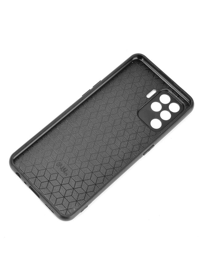 S-TOP Case For OPPO A94 4G/F19 Pro 4G/Reno 5F Shockproof Sewing Cow Pattern Skin PC + PU + TPU Case - Image 5