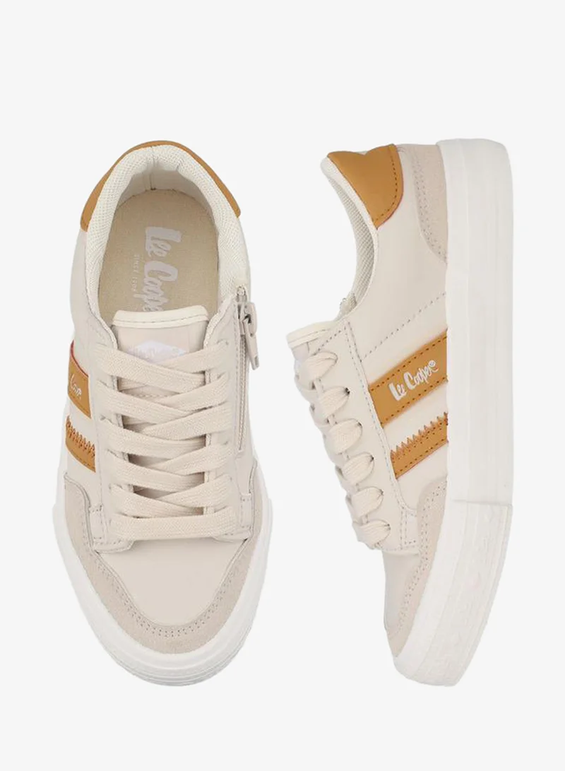 Lee Cooper Boys Logo Print Lace-Up Ankle Sneakers