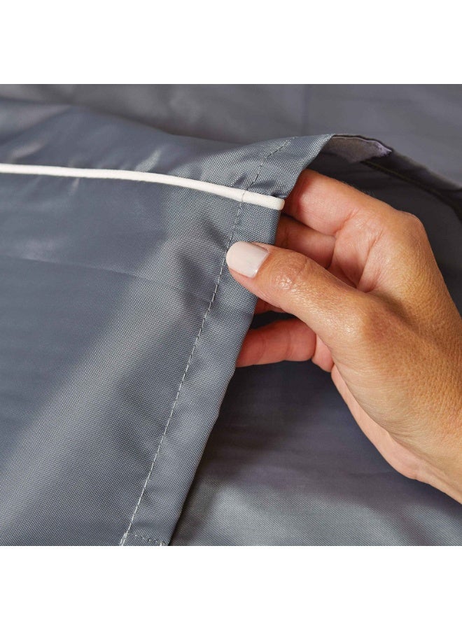 ميدويست غطاء السمان من ميدويست هومز للحيوانات الأليفة | غطاء الخصوصية لأقفاص كلاب ميدويست | قابل للغسل والتجفيف في الغسالة | رمادي فاتح | 36 بوصة - Image 4