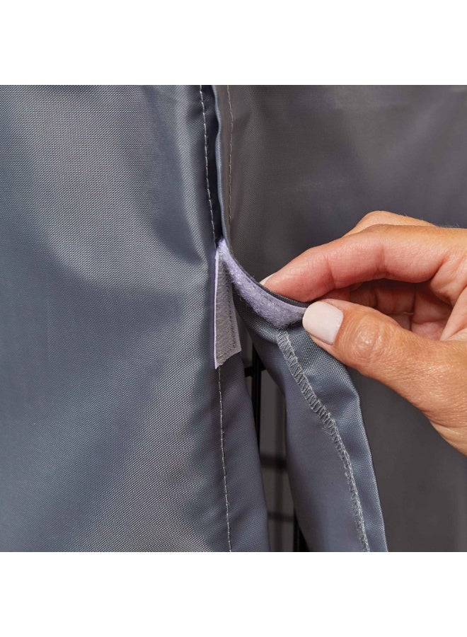 ميدويست غطاء السمان من ميدويست هومز للحيوانات الأليفة | غطاء الخصوصية لأقفاص كلاب ميدويست | قابل للغسل والتجفيف في الغسالة | رمادي فاتح | 36 بوصة - Image 3