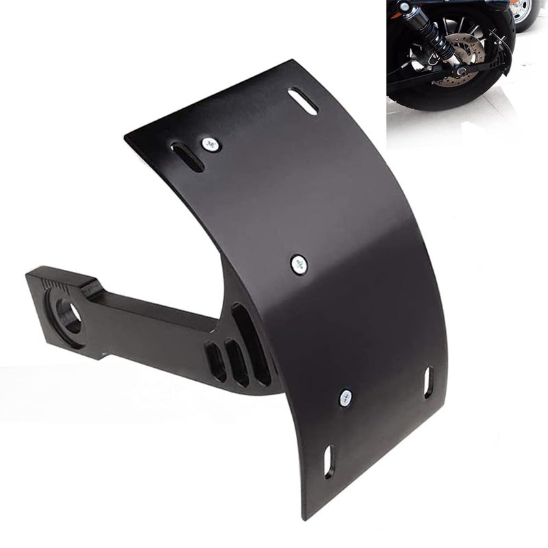 SUNPIE Black Motorcycle Cured Vertical Side Mount Licese Plate Tag Holder Bracket Fits All Sport Bike - Image 1
