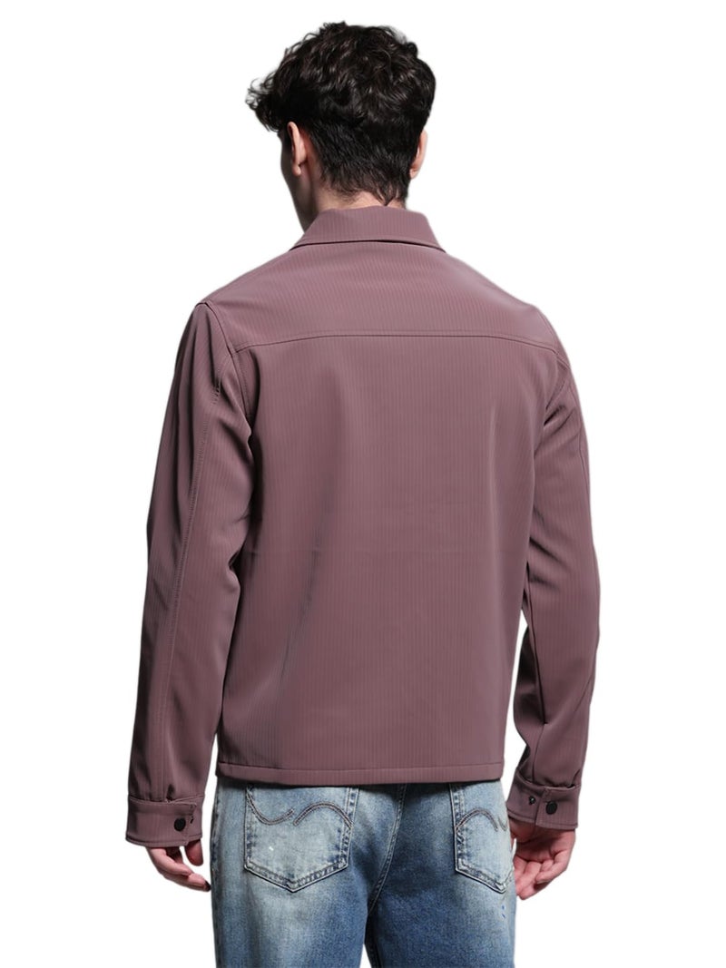 Jack & Jones Men's Regular Fit Purple Jacket - Image 4