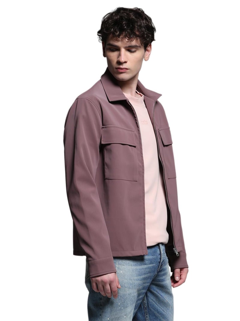 Jack & Jones Men's Regular Fit Purple Jacket - Image 3