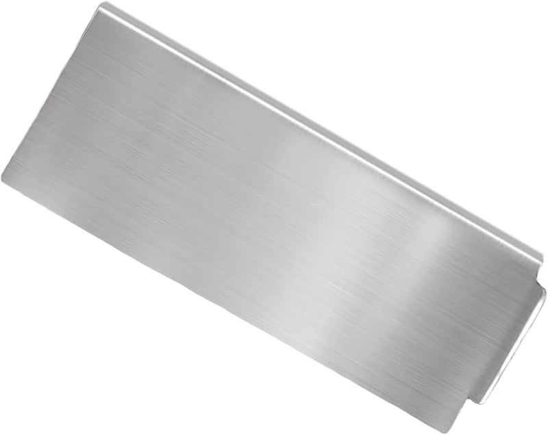 CHILIPILI Grease Gate for Blackstone Griddle, Stainless Steel Block Grease Trap for Blackstone Flat Top Grills and Other Grills, Grease Trap Blocker Grill Food Filter Rear Grease Gate Blocks Food from Falling - Image 1