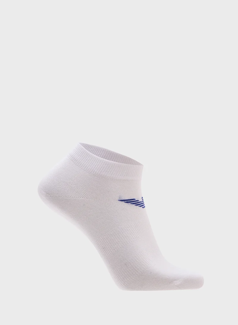 EMPORIO ARMANI 3 Pack Logo Ankle Socks
