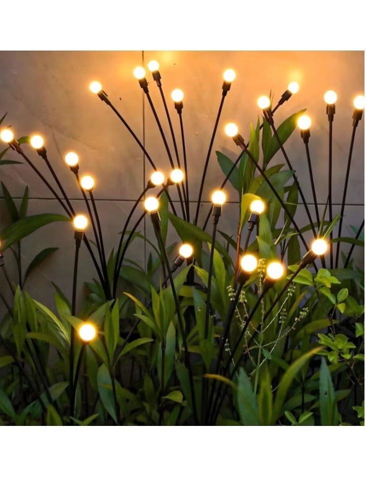 ARNOTEC أضواء حديقة اليراعات الشمسية | 8 مصابيح LED تعمل بالطاقة الشمسية في الهواء الطلق | أسلاك نحاسية مرنة | إضاءة زخرفية للممرات والحدائق (أبيض دافئ) - Image 3