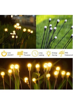 ARNOTEC Solar Garden Firefly Lights | 8 LED Solar Powered Firefly with Highly Flexible Copper Wires | Solar Outdoor Decor Light for Garden, Pathway, Yard and Patio  - Image 5