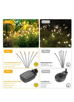 ARNOTEC Solar Garden Firefly Lights | 8 LED Solar Powered Firefly with Highly Flexible Copper Wires | Solar Outdoor Decor Light for Garden, Pathway, Yard and Patio  - Image 4