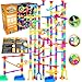 Marble Genius Marble Run Race Track 300Piece Multicolor Glow Extreme Set STEM Building Toy Marble Race Set for Kids Ages 4 - Image 2