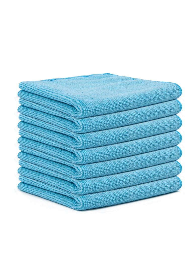 Generic 6 Pack Microfiber Cleaning Cloths Car Towel  Reusable Cleaning Rags Cleaning Towels Dusting Cloth for Kitchen, Car, Window(Blue 40*40cm)  - Image 1