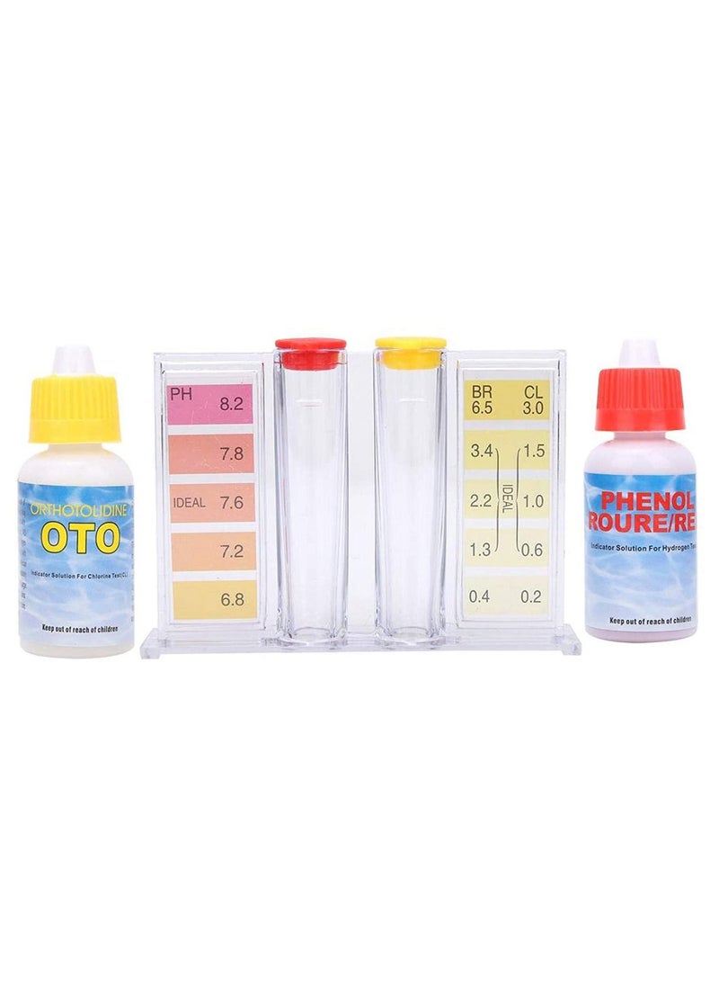 Smart Innovation 2-Way Pool Water Quality Testing Kit Standard Dual Test Kit Chlorine and PH with Carry Case for Swimming Pool  - Image 3