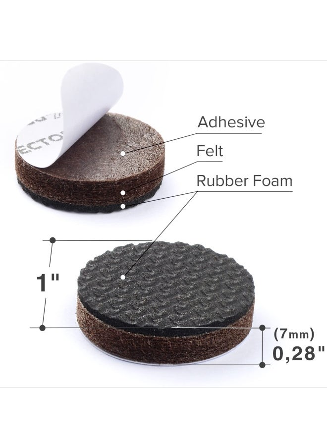 X-Protector Non Slip Furniture Pads - Premium 36 Pieces 1 Furniture Grippers - Best Selfadhesive Rubber Feet Furniture Feet - Ideal Non Skid Furniture Pad Floor Protectors Keep Furniture In Place  - Image 3