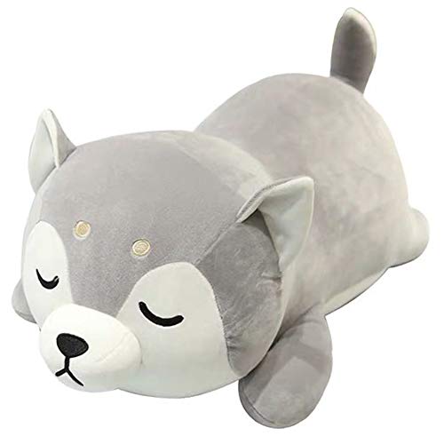 ERDAO Husky Plush PillowHuskie Stuffed Animal Toy Puppy Throw Pillow for KidsValentines DayChristmas 196inch - Image 1
