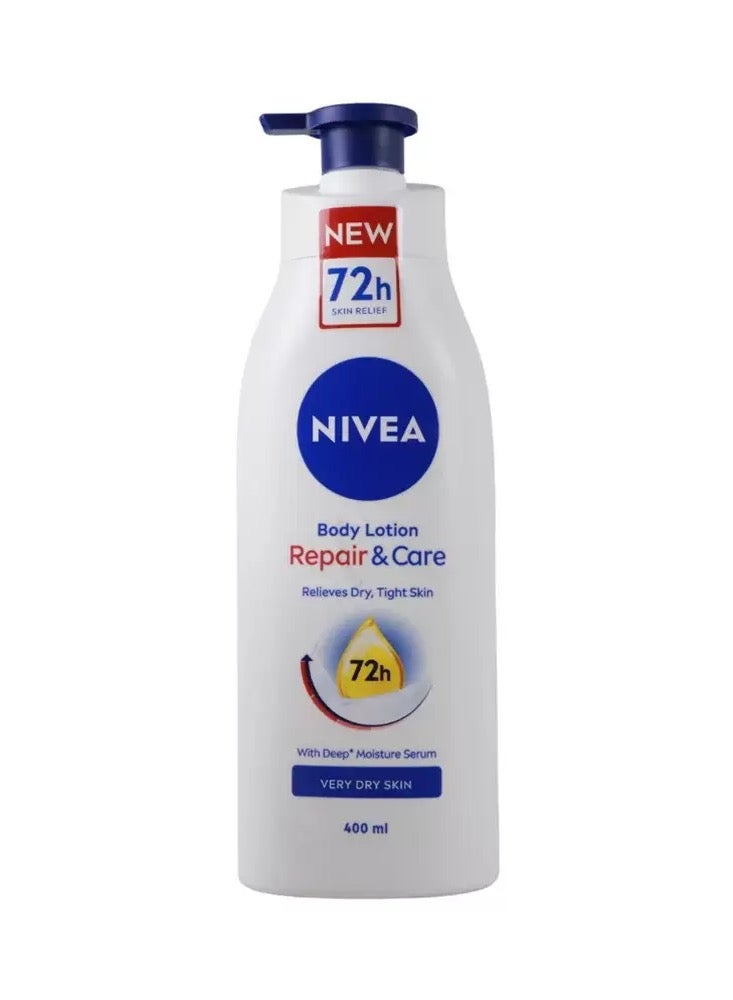 Nivea body lotion Repair & Care 72h relief from dry, tight skin with DEEP MOISTURE SERUM and dexpanthenol VERY DRY SKIN 400 ml - Image 3